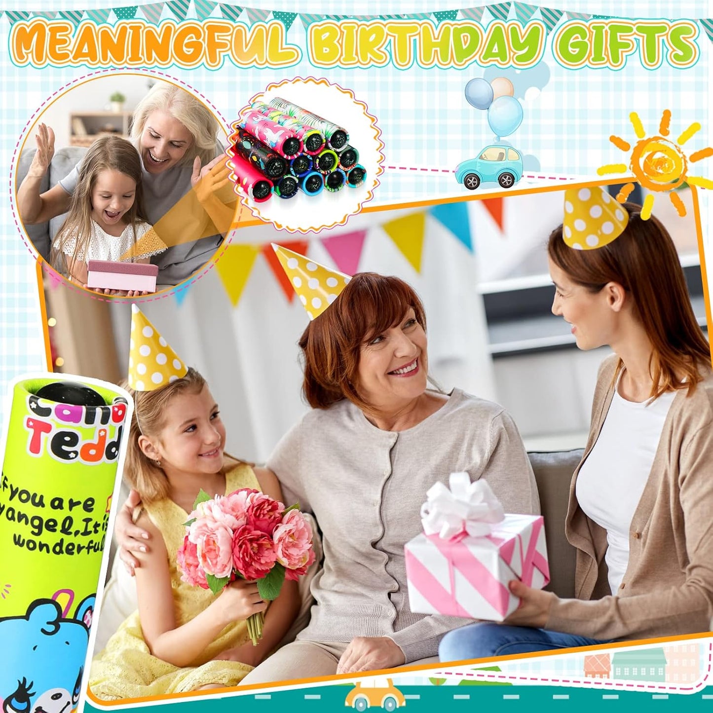 CHENGU Classic Kaleidoscope Return Gifts for Kids Birthday, Educational Toy for Classroom School Return Gifts, Party Favor, Gift Bag Filler, Carnival Prize and Stocking Fillers(Single Style)