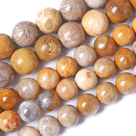 12MM Coral Jade Stone Beads Chrysanthemum Gemstone Round Crystal Energy Jade Beads for Jewelry and Bracelets Making 32pcs 15"