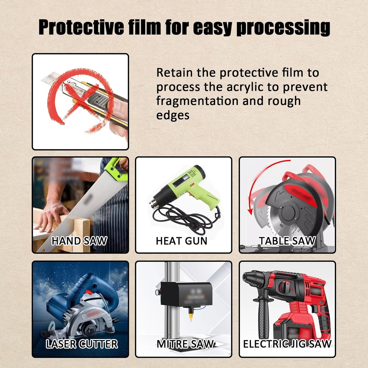 2 Pcs Black Acrylic Sheets for Laser Cutting 3mm 1/8 in Thick 8×12in Hard Acrylic Sheets with Protective Paper for Handcrafts Signs