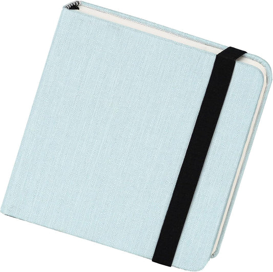 Funto Watercolor Journal, 4.7x4.7, 24 Sheets, 100% Cotton Hot Press, 300gsm/140lb, Inner Paper Pocket, Art Supplies for Mixed Media