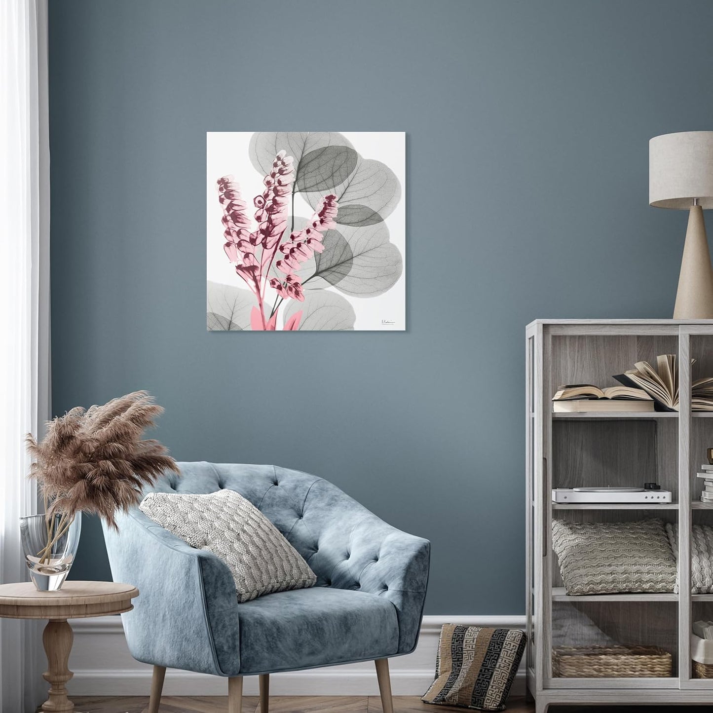 Empire Art Direct Frameless Free Floating Tempered Glass Panel Graphic Wall Art Ready to Hang, 24" x 24", Eucalyptus Bush 2