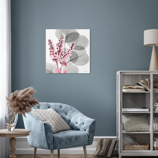 Empire Art Direct Frameless Free Floating Tempered Glass Panel Graphic Wall Art Ready to Hang, 24" x 24", Eucalyptus Bush 2