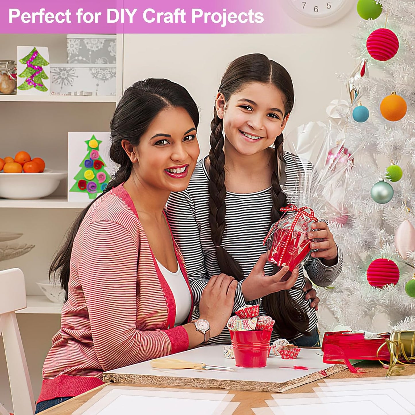 PEASUG 120 PCS Clear Cellophane Wrap, Cellophane Sheets, 6x8 Inches Cello Sheets, Clear Wrapping Paper or DIY Crafts Project, Art, Lights, Window Decoration