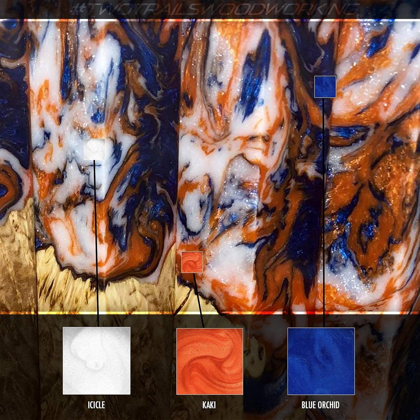 Eye Candy Pigments Premium White Mica Powder - Icicle (25gr) - for Epoxy, Resin, Soap, Paint, Woodworking, Acrylic Pouring, Bath Bombs, Fishing Lures - DIY Arts and Crafts Additive