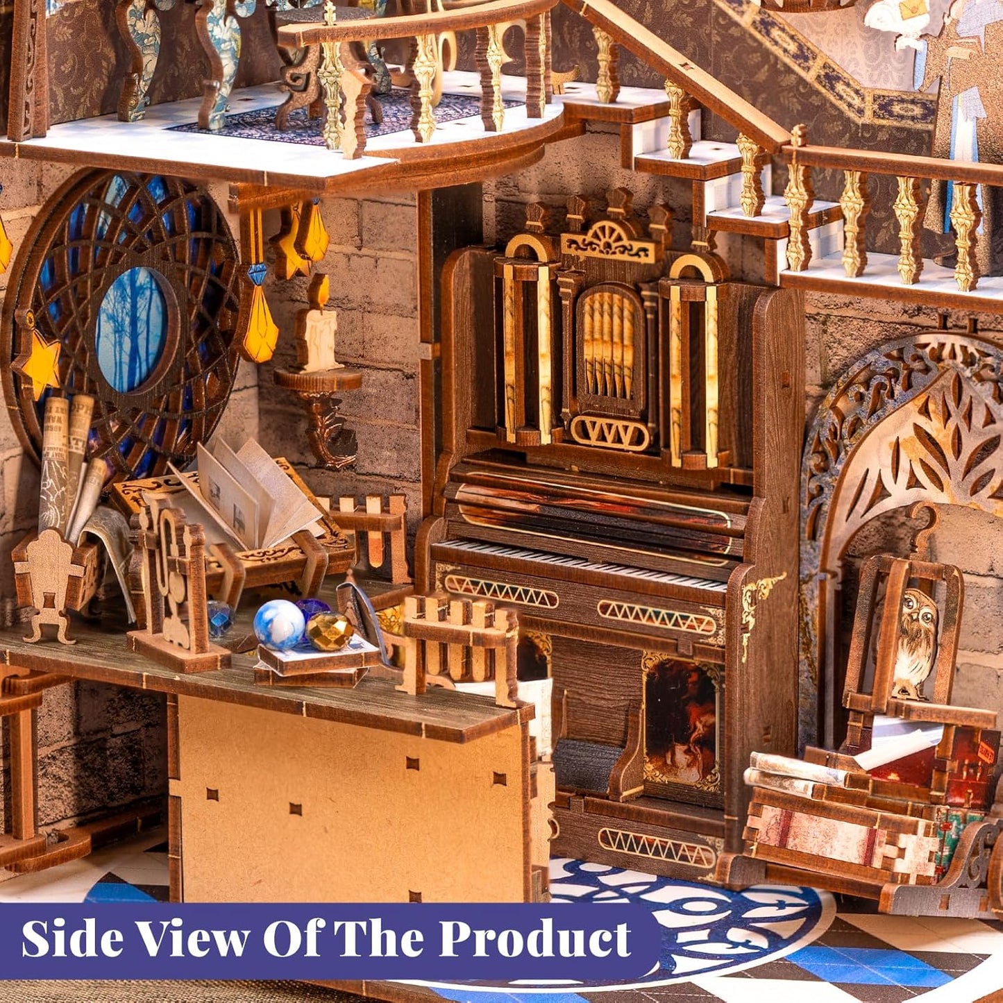 CUTEBEE Book Nook Kit - DIY Miniature House Kit for Adults and Teens, Dollhouse Booknook Tiny House Model Build Bookshelf Decor, Gifts for Family, Friends