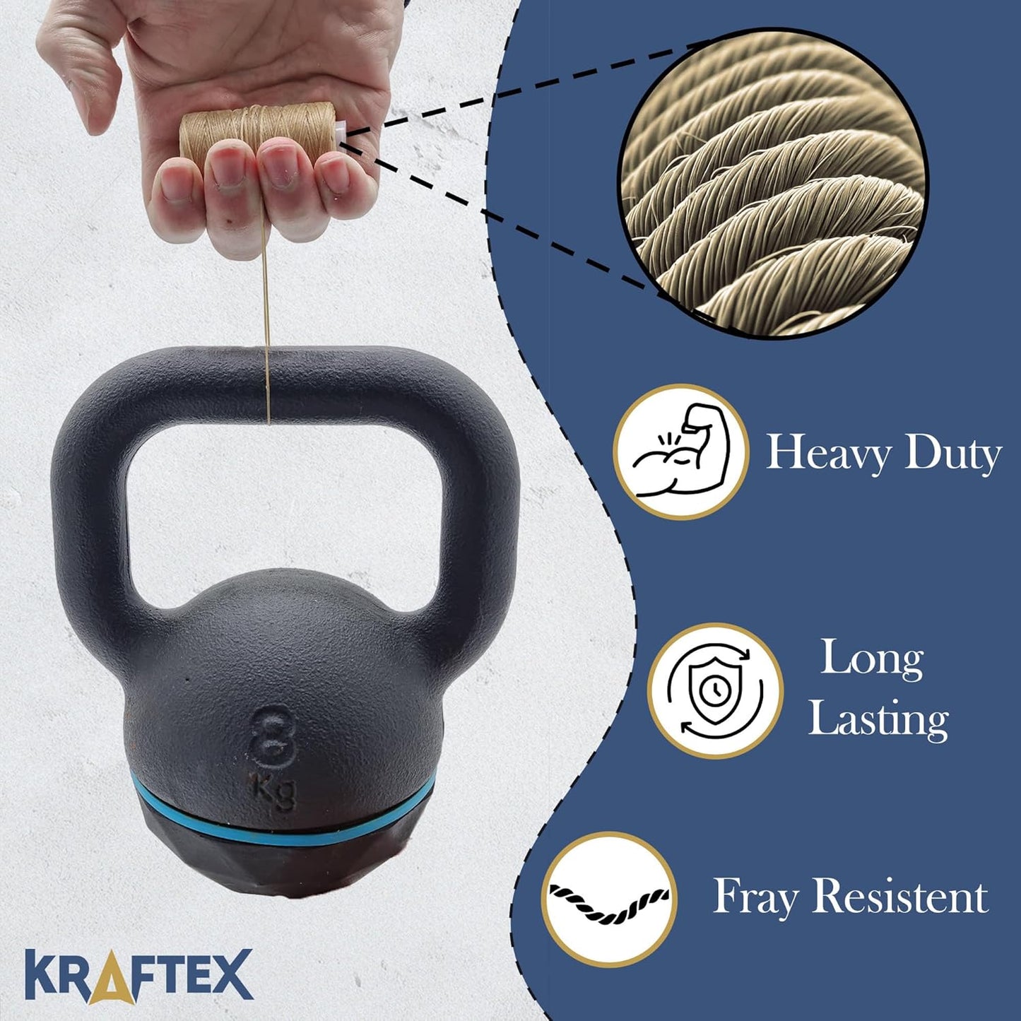 Waxed Thread 3X Wax Thread, 65 Yardx0.8mm Wax String, 150D Waxed Leather String in Cream Perfect Dream Catcher Supplies