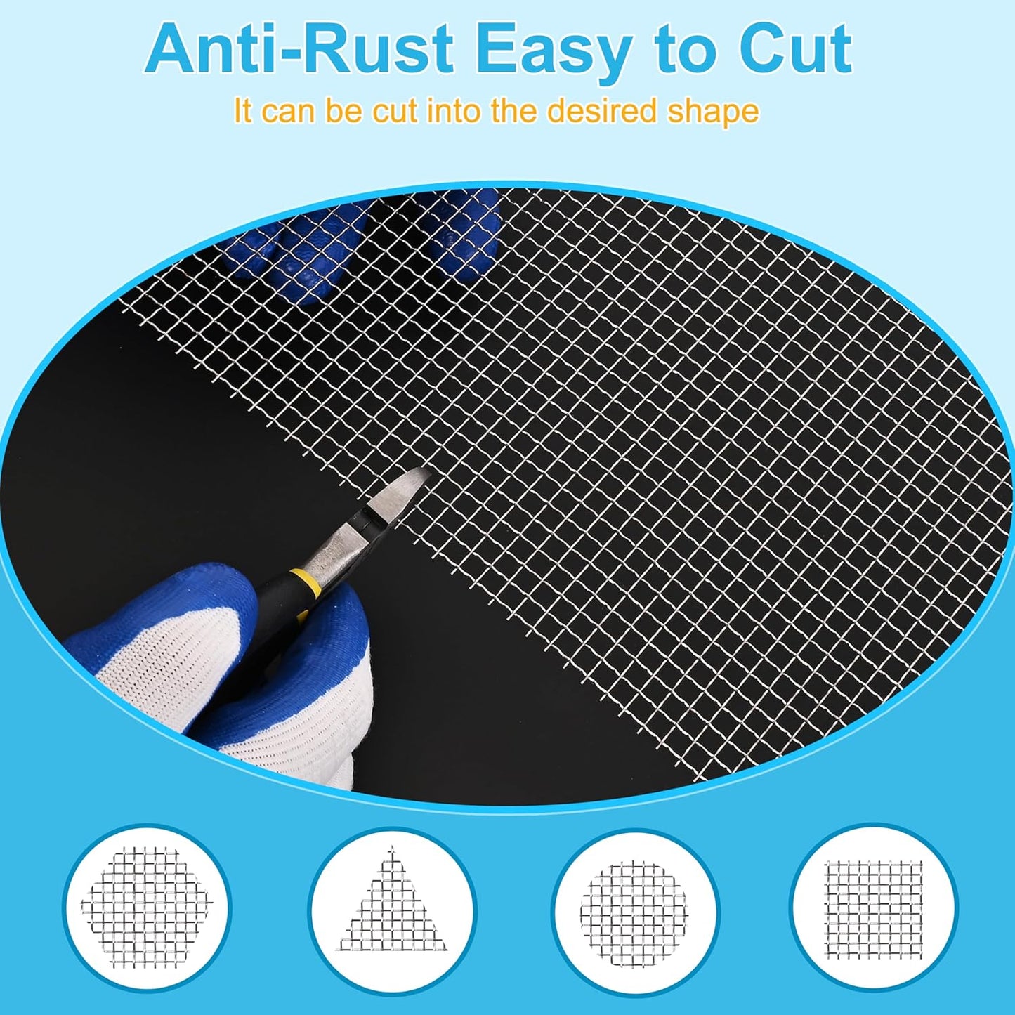 8 Pcs 13x9 (33cmx23cm) 20 Mesh 304 Stainless Steel Wire Mesh Sheet, Rustproof Metal Mesh Sheet Screen for DIY Crafts, Vent Covers, Garden Fencing, Window Protection & Industrial Filters