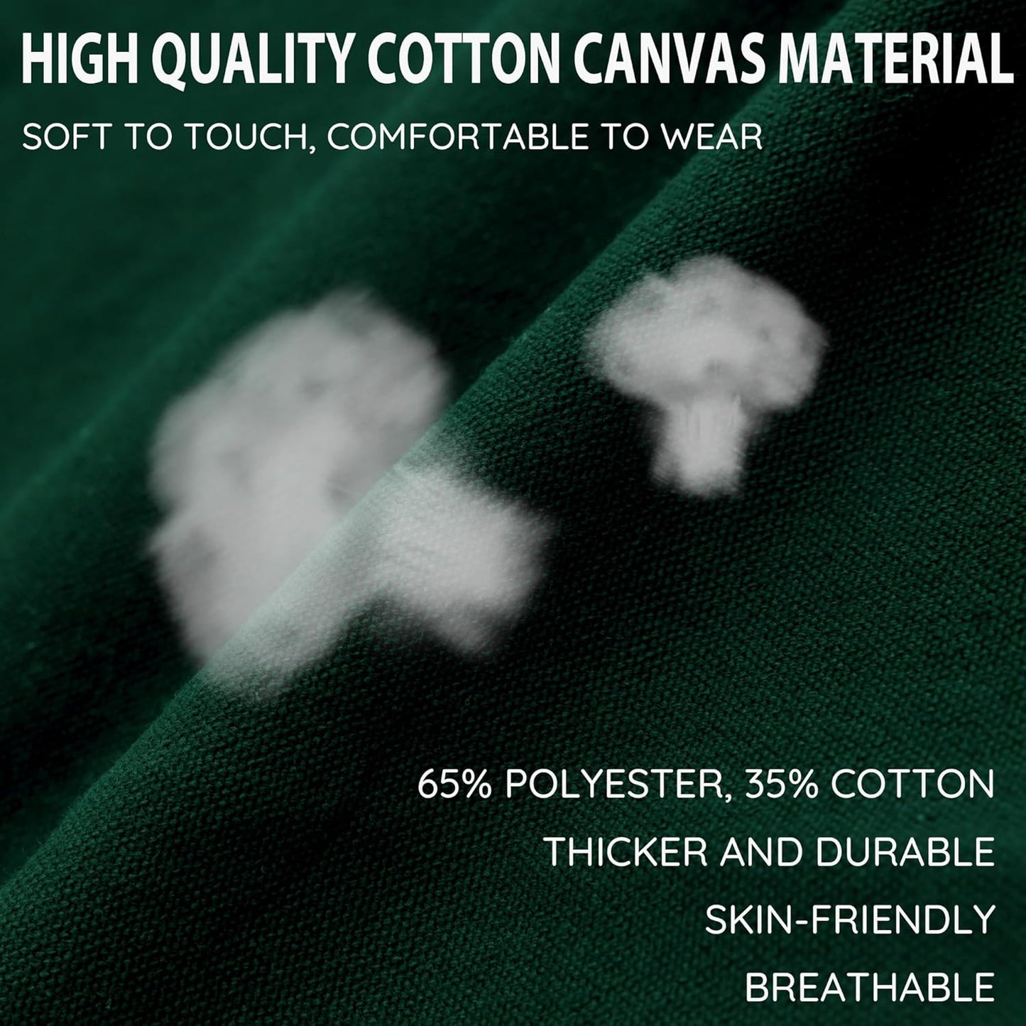 Canvas Aprons, Kitchen Chef Aprons, Work Aprons for Men Women, Adjustable Strap Aprons with 3 Pockets