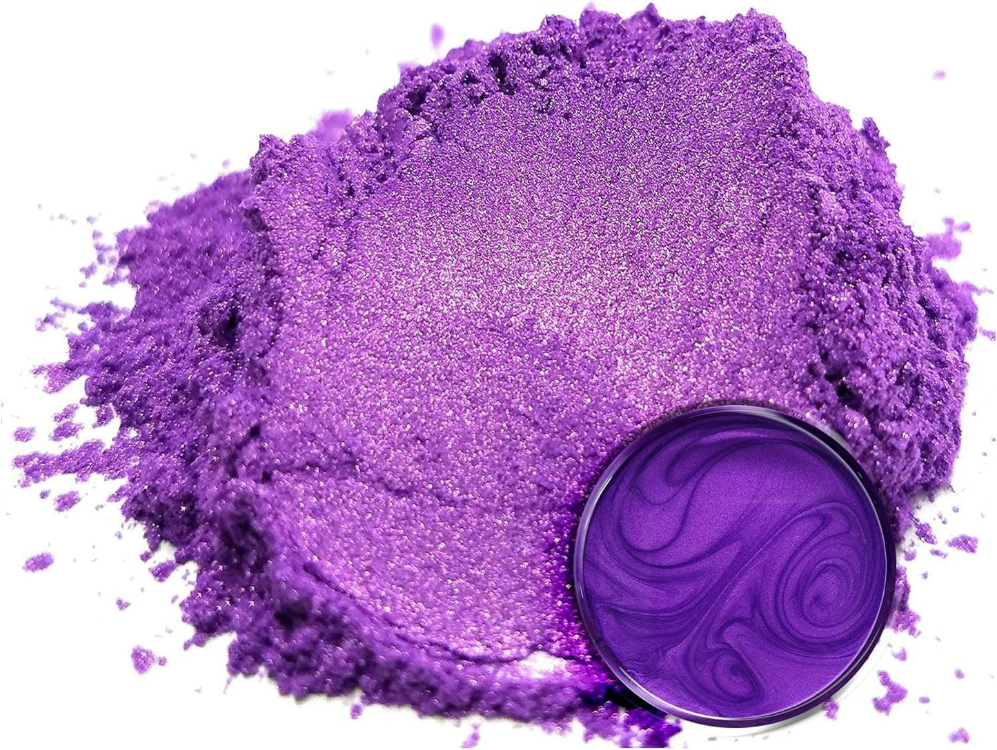 Eye Candy Pigments Premium Purple Mica Powder - Barney Purple (25gr) - for Epoxy, Resin, Soap, Paint, Woodworking, Acrylic Pouring, Bath Bombs, Fishing Lures - DIY Arts and Crafts Additive