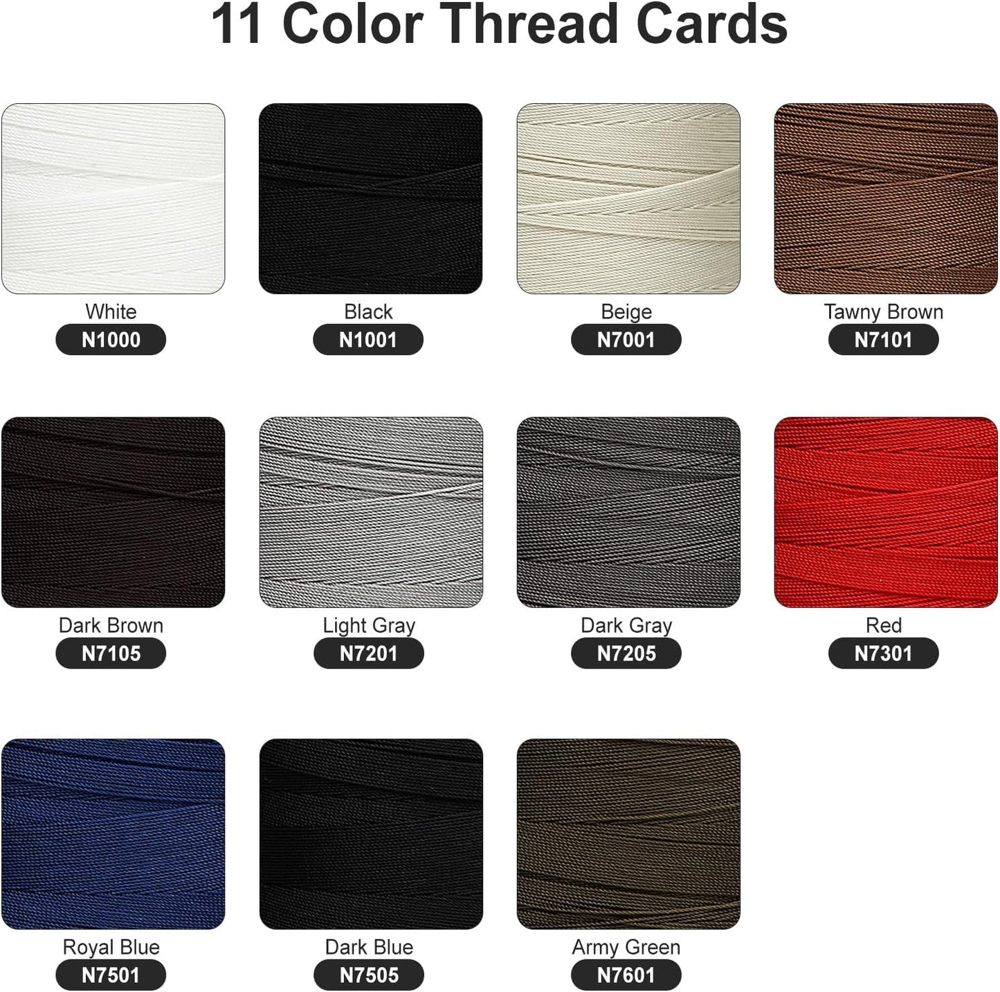 Extra Strong Bonded Nylon Thread #92 Tex90 – 16 OZ, 4200yds, Versatile Stitching Solution for Leather, Upholstery, Canvas Repair and More (Beige)