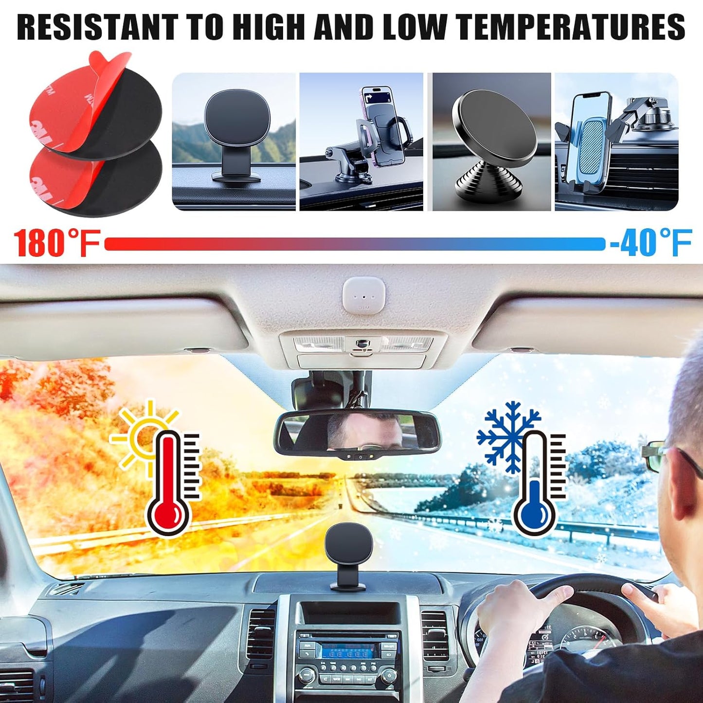 20 Pack 3M VHB 5952 Foam Tape, Double-Sided Heavy Duty Mounting Tape – 1 Inch & 2 Inch, Square, Rectangle & Round Shapes, Waterproof & Heat Resistant, for Car, Home Decor & Outdoor Use