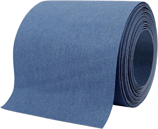 Denim Patches for Inside Jeans - Iron On Patches for Jeans - Jeans Patch for Repairing Pant Holes and Covering Imperfections, Large Size, 4 in. x 60 in.Blue