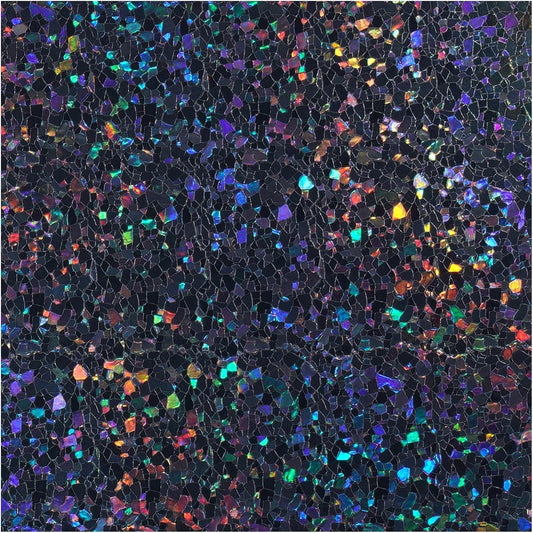 rabbitgoo Blackout Rainbow Window Privacy Film Decorative Stained Glass Diamond Pattern Window Sticker with Iridescent Tint Non-Adhesive Static Cling for Home Office Bathroom, 23.6 x 78.7 inch, Black