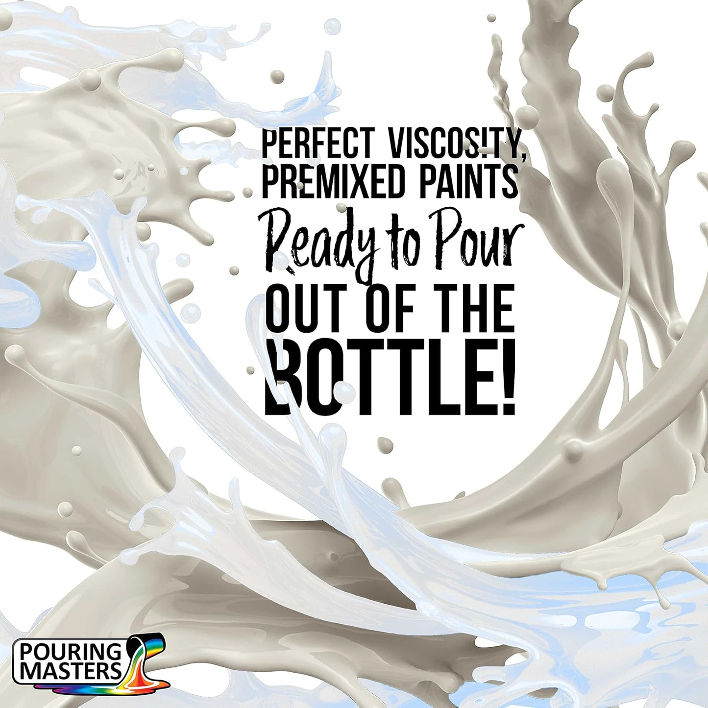 Pouring Masters Blue Interference Pearl Special Effects Acrylic Pouring Paint - Premium 32-Ounce Pre-Mixed Fluid Acrylic Paint - Fluid Art Supplies for Canvas, Wood, Paper, Tile & Rocks