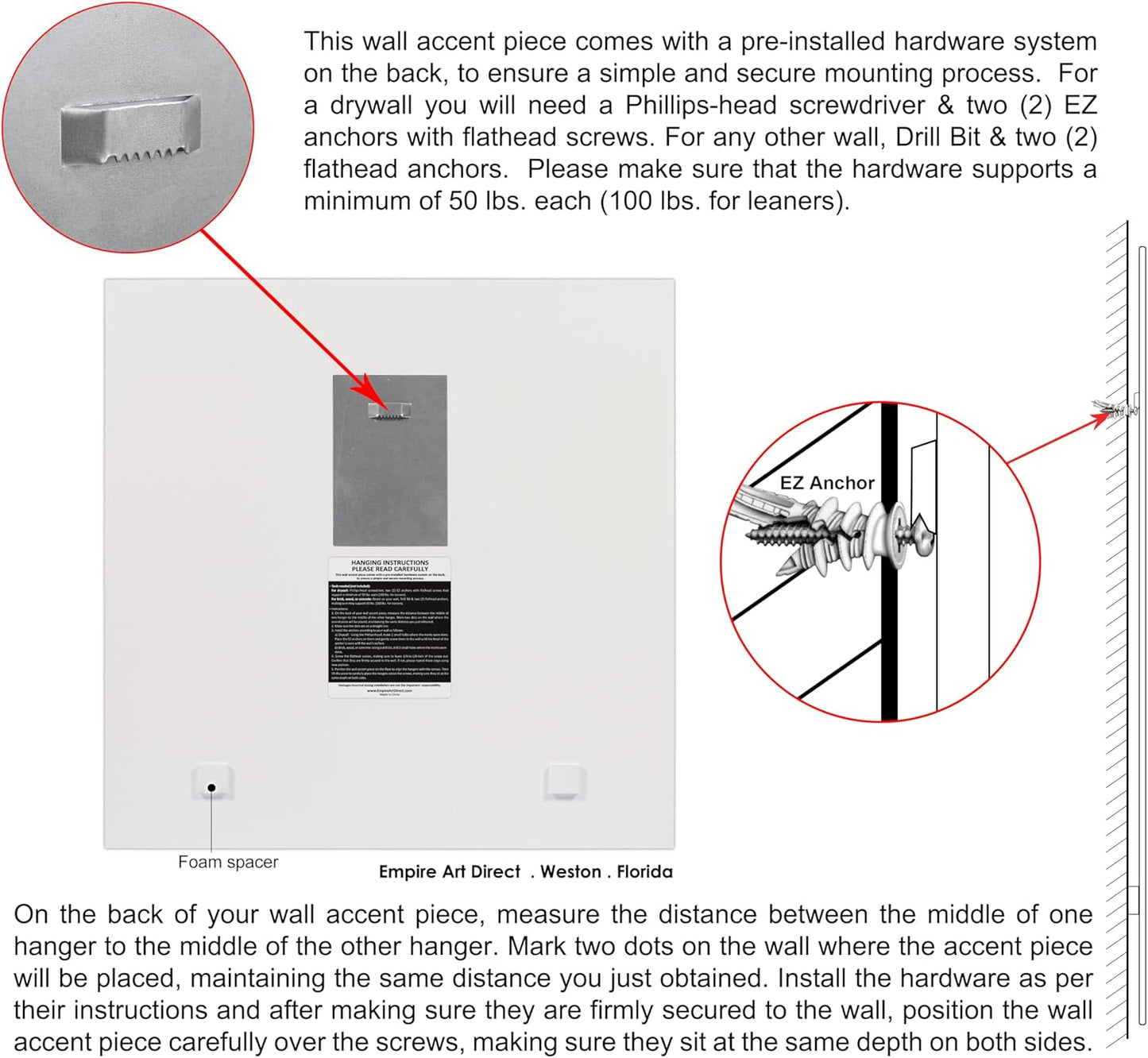 Empire Art Direct Frameless Free Floating Tempered Glass Panel Graphic Wall Art Ready to Hang, 24" x 24", Lusty Blue Tulip