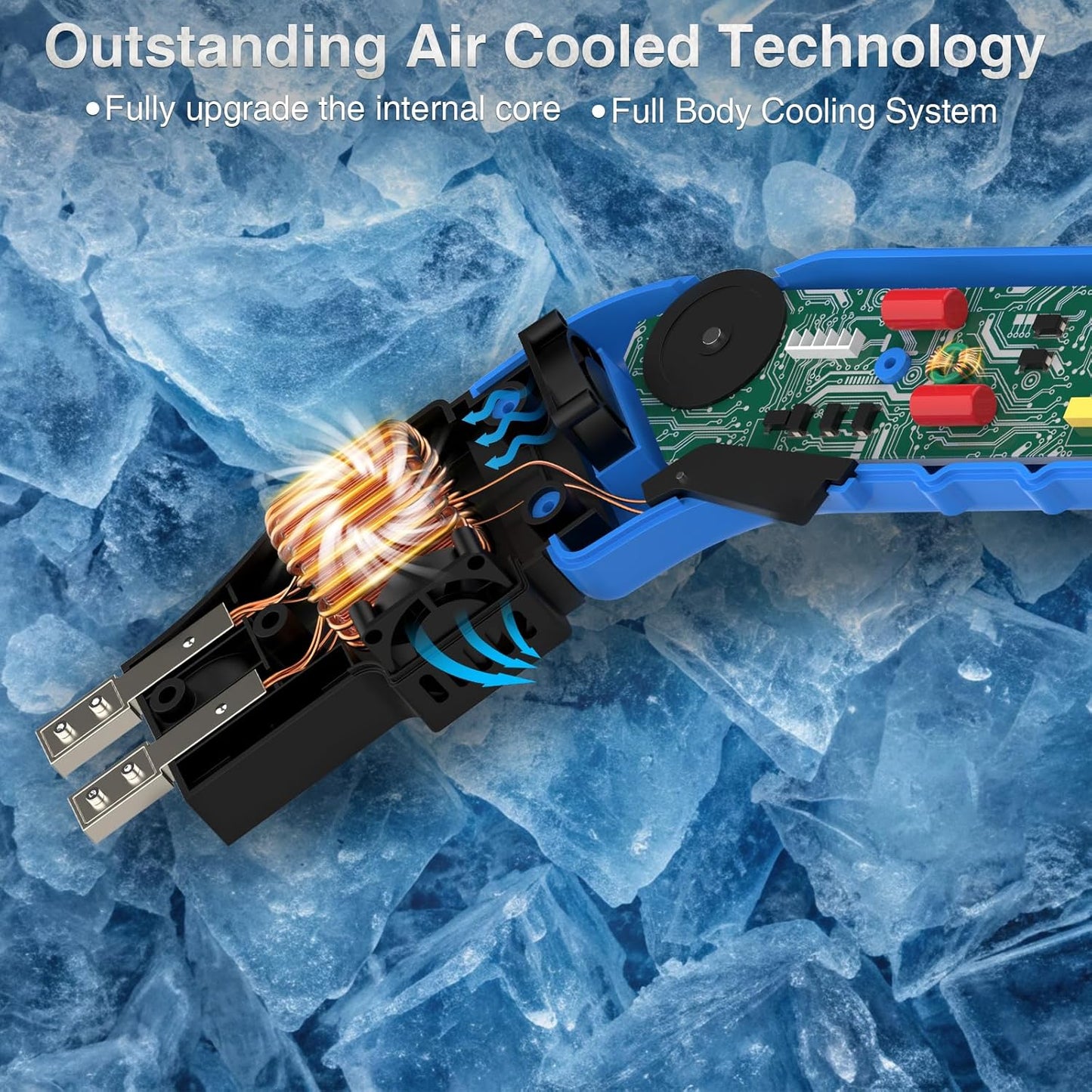 Electric Hot Knife Kit for Grooving/Sculpting/Cutting (5 Blades) Air Cooled 200W 110-120V Pro Slotter Foam Cutting Tool Styrofoam Cutter for XPS, EPP, EPS, EVA, EPE, KT Board, Sponge