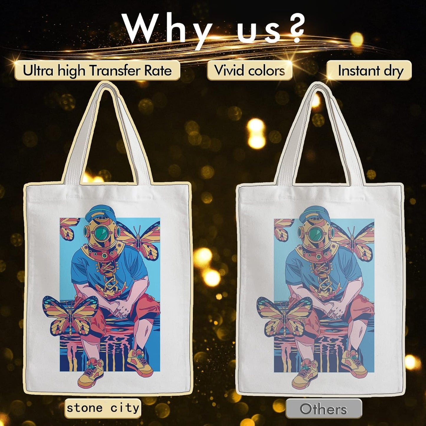 Stone City Sublimation Paper 8.3x11.7 Inch 110 Sheets 105g for Heat Transfer Light Fabric, T Shirt, Mug, Tumbler, Compatible with Inkjet Printer with Sublimation Ink