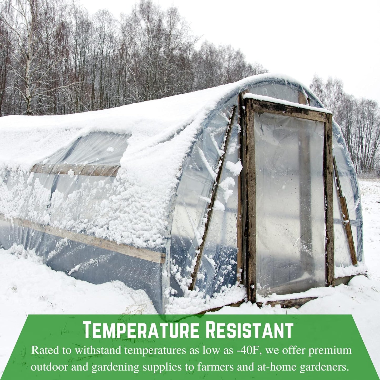 Farm Plastic Supply - Clear Vinyl Sheeting - 15 Mil - (4'6" x 20') - Vinyl Plastic Sheeting, Clear Vinyl Sheet for Storm Windows, Covering, Protection, Tablecloth Protector