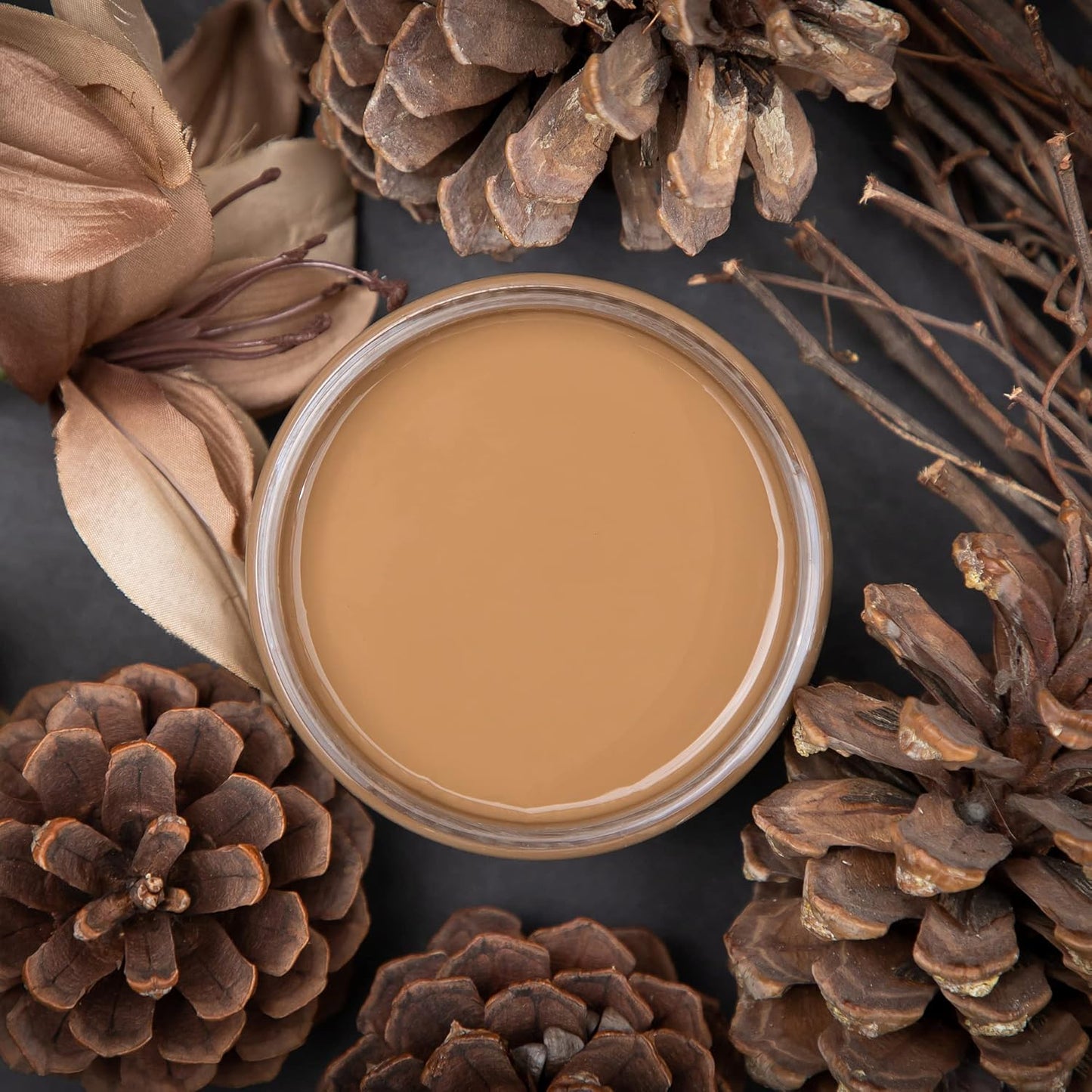 Dixie Belle Paint Company Chalk Finish Furniture Paint - Pine Cone (32oz) - Matte Chocolate Brown Chic Chalk Mineral DIY Furniture Paint