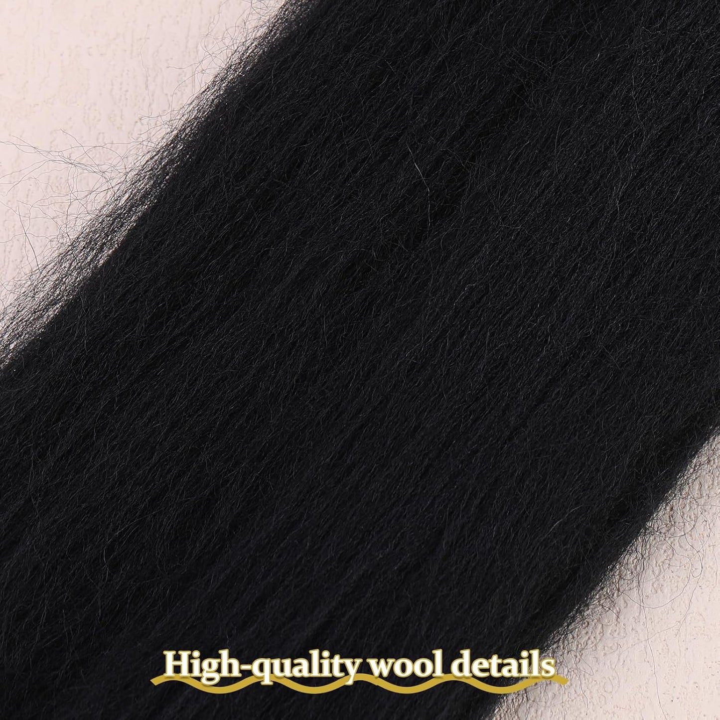 QMNNMA Wool Roving 0.88 lb (14.1 Ounces), Colored Natural Wool Roving for Spinning, Soft Chunky Yarn for Wool Felting, Felting Pad, Felting Supply, Wool Yarn Bulk, Carded Stuffing(400g)