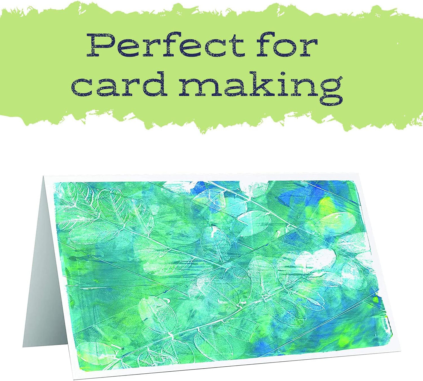 Gel Press Monoprinting Print Plate - 3” X 5” Gel Plate - Printmaking Supplies - Reusable Gel Printing Plate for Press Art for Card Making, Scrapbooking, Journaling, Arts and Crafts, Home Decor