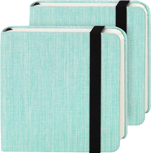 Funto Watercolor Journal, 4.7x4.7, 2 Pack, 24 Sheets Each, 100% Cotton Hot Press, 300gsm/140lb, Art Supplies for Mixed Media