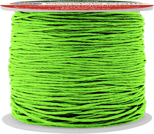 Mandala Crafts 1mm 109 Yards Lime Green Cotton Waxed Cord for Jewelry Making Bracelet Cord Waxed String - Beading String Thread Jewelry Cords for Necklaces String