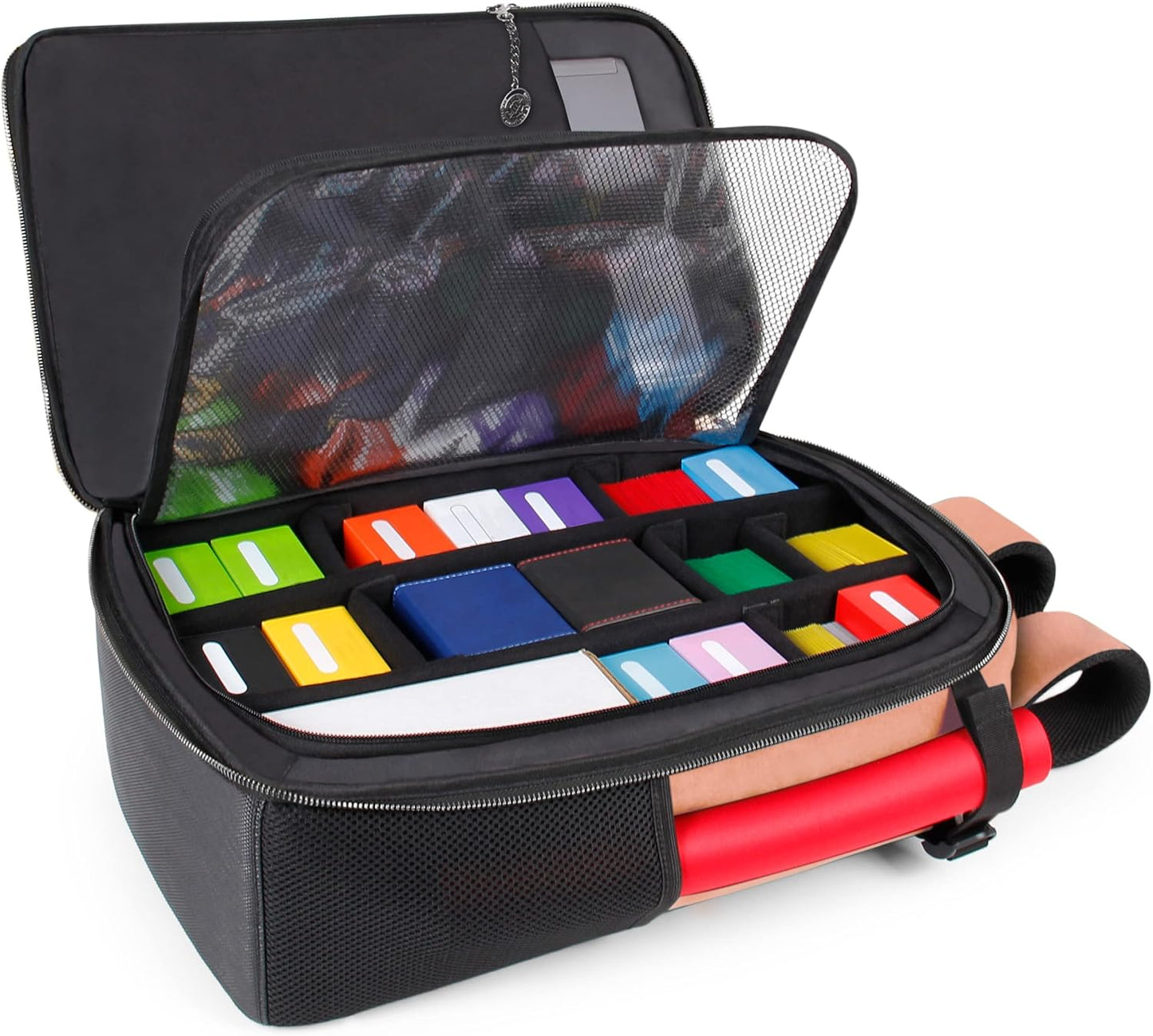 ENHANCE MTG Backpack TCG Card Storage - TCG Backpack for Deck Boxes, Sleeved Cards, Playmats, MTG Accessories