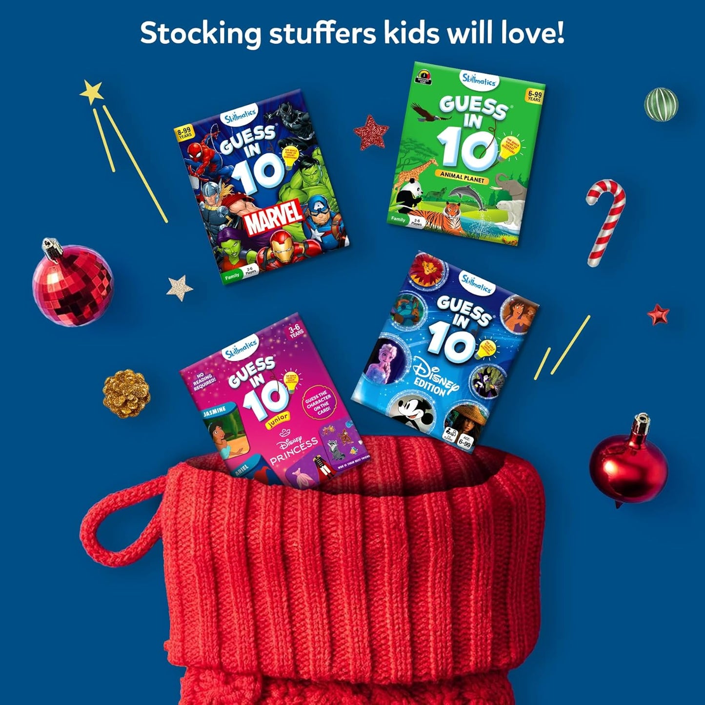 Skillmatics Guess in 10 States of America, Educational Travel Toys, Christmas Stocking Stuffers for Boys, Girls, and Kids Who Love Card Games, Geography and History, Gifts for Ages 8, 9, 10 and Up