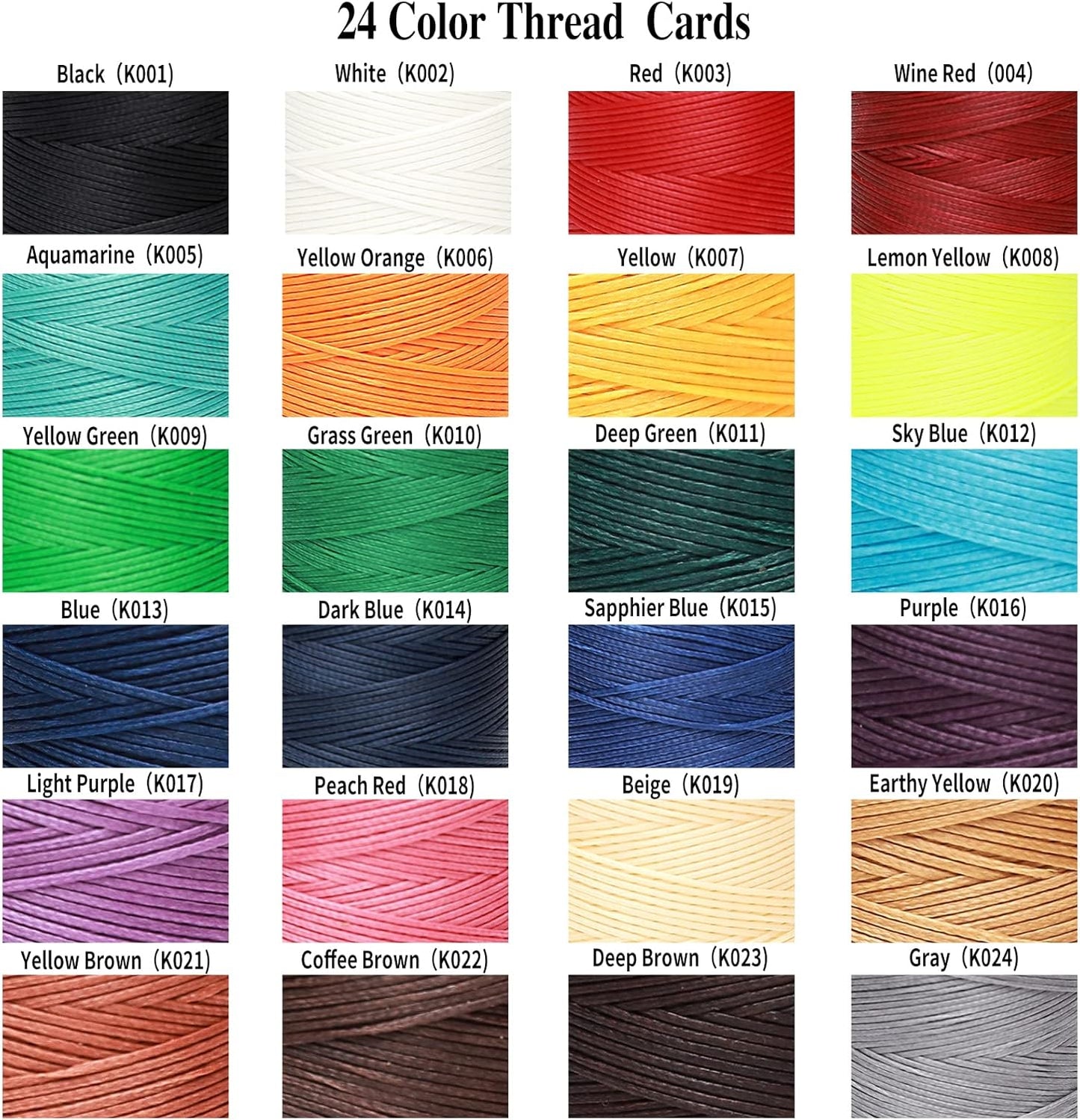 Waxed Thread,852Yds 150D 0.8mm Flat Polyester Wax Thread for Hand Sewing Leather Craft DIY Projects Shoes Repair Book Binding(Black)