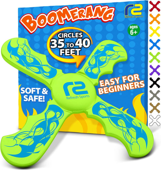Boomerangs for Kids - Christmass Gifts for Grandkids Boys & Girls All Ages - Outdoor Flying Disc - Fun Boy Stocking Stuffers - Boys Toys Age 8-10 Year Old & 10-12 & Up - Beach Toys for Kids Presents
