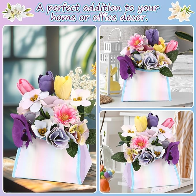 Fostro DIY Magic Floral & Flower Basket Bouquet Kit - Spray Color Changing Craft Toy for Kids Ages 6+, Creative STEM Gift for Girls & Boys to Create Their Own Magical Garden