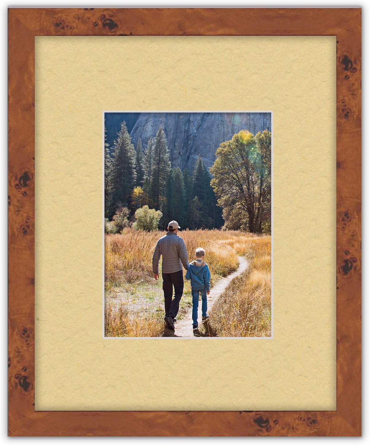 8x10 Mat Bevel Cut for 5.5x8.5 Photos - Acid Free Marzipan Beige Precut Matboard - For Pictures, Photos, Framing - 4-ply Thickness