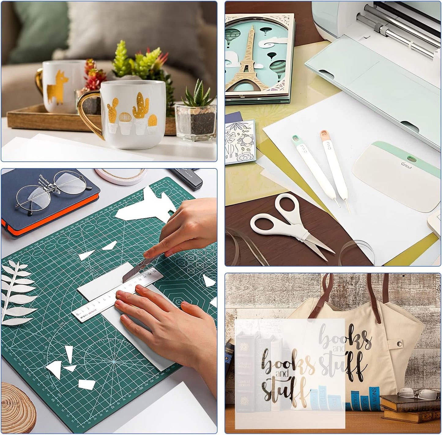 FSWCCK 25 Pcs 7.5mil 12 x 12 Inch Milky Translucent PET Blank Stencil Sheets, Mylar Sheets for Stencils, Template Plastic for Quilting Mylar Stencils, Laser Cutting, Gyro-Cut Tool Template Material