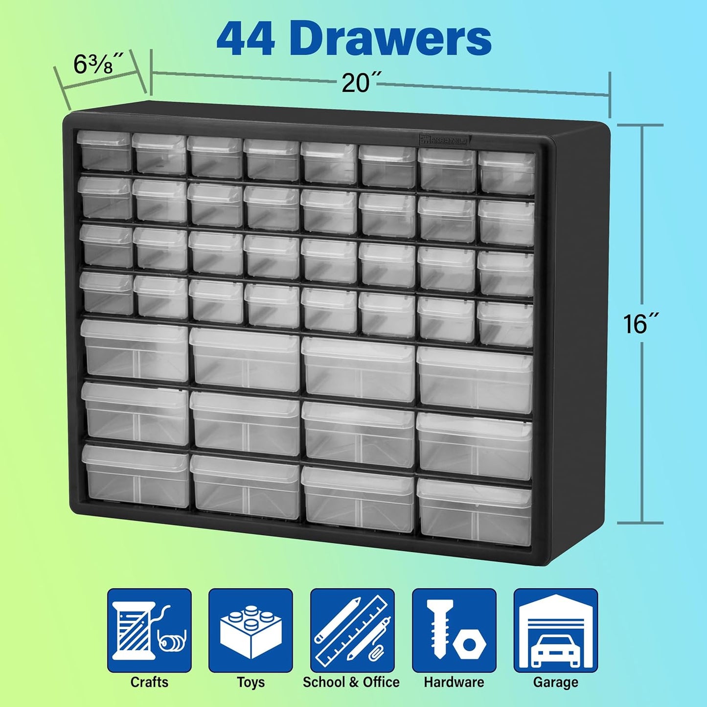 Akro-Mils Craft Storage Cabinets Bundle - 44 & 24 Drawer Organizers