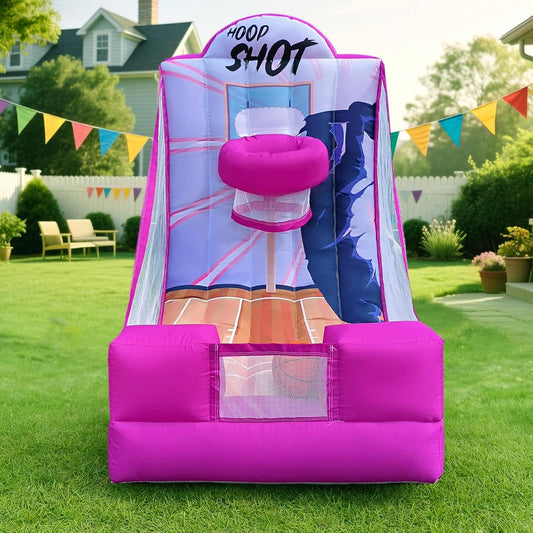 Inflatable Carnival Game with Built-in Blower, Portable Fun Toss Game for Backyard, Outdoor Carnival & Party