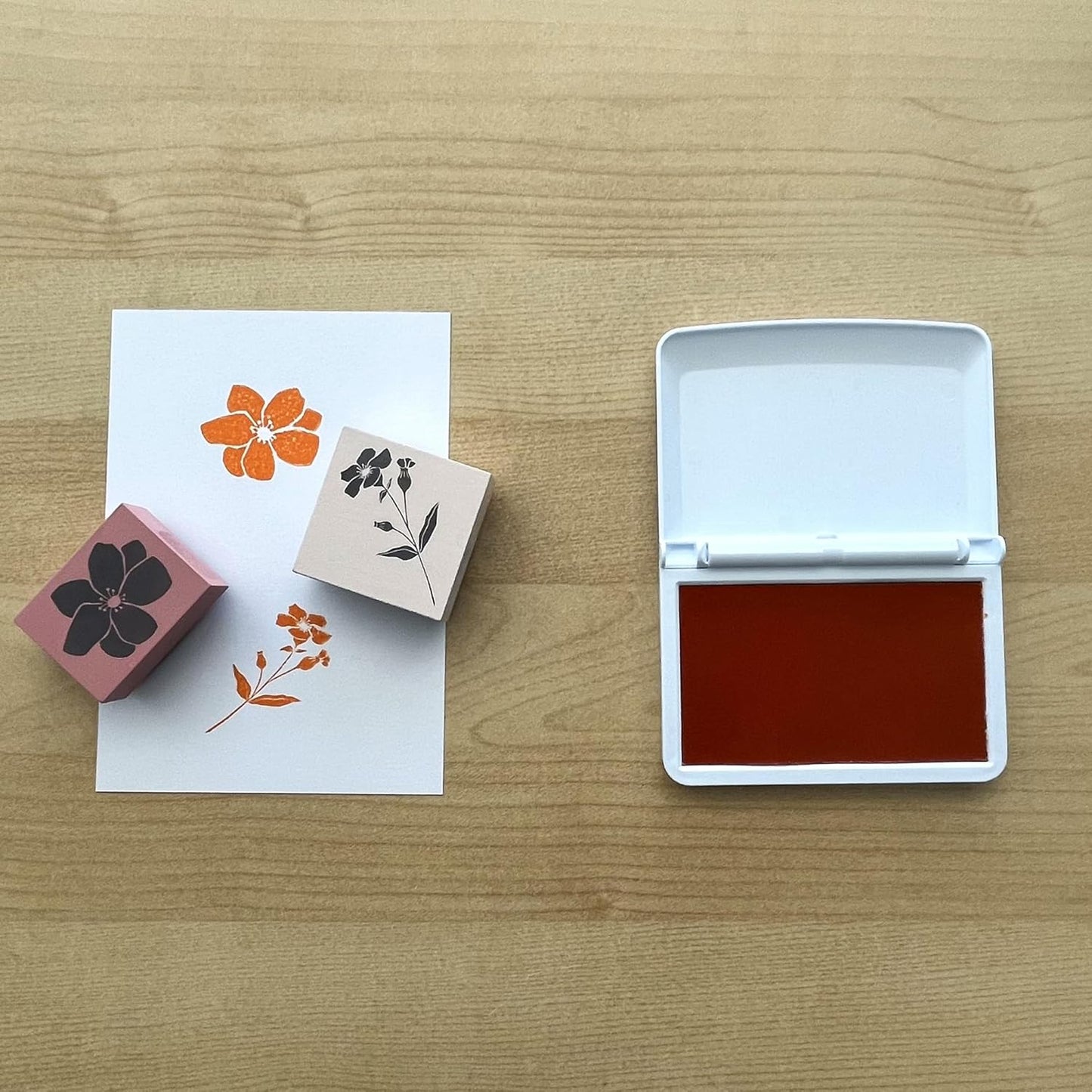 COLOP Make Series, Ink Stamp Pads, with Non-Toxic Premium Ink, Water-Based Acid-Free (Shiny Orange, Make 2-2-3/4" x 4-1/4")