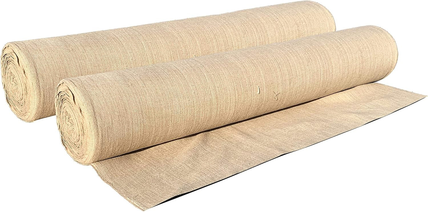 Sandbaggy Burlap Fabric Roll | 40 Inch by 300 ft | Great for Garden, Yard, Wedding, Craft, Decorating Tables | Constructed from Industrial Grade Burlap Fiber | 30% Thicker Than Competition (2 Rolls)