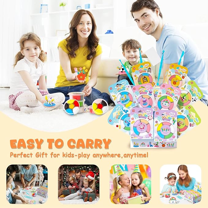 Air Dry Clay for Kids - Modeling Clay Kits, Ultra Light & Soft, Safe & Non-Toxic, 10 Boxes DIY Model Magic Clay 60 Colors with Sculpting Tools und Tutorials, Creative Art Crafts Toys Gifts Boys Girls