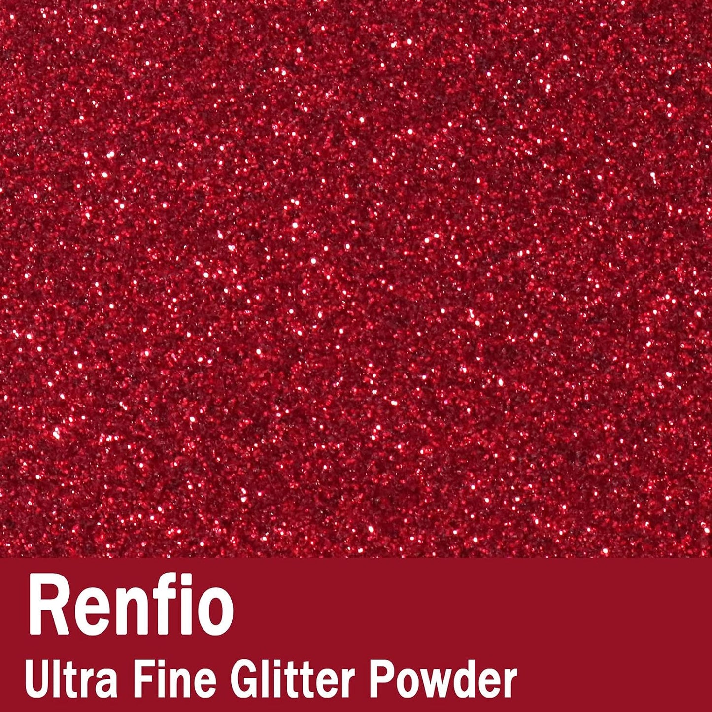 Renfio Ultra Fine Glitter Powder Metallic Resin Glitter 2.11 Oz (60g) PET Flakes Crafts Sequins 1/128" 0.008" 0.2mm Epoxy Chips Flakes for Tumblers Slime Christmas Roses Decorations - Wine Red