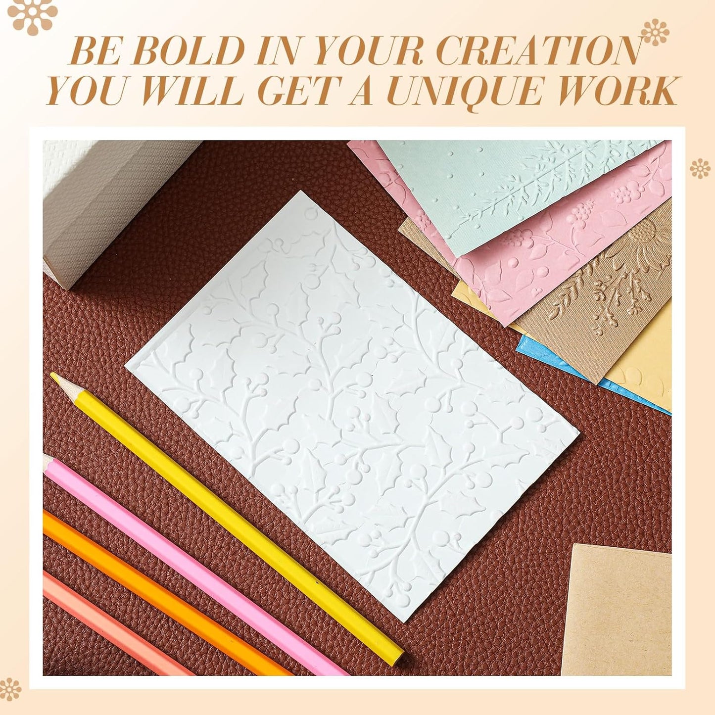 Geiserailie 8 Pcs Embossing Folders Embossing Machine Template Paper Card Folders for Christmas Card Making DIY Flower Scrapbook Photo Album Craft Decoration 5.9 x 4.1 Inch (Elegant Style)