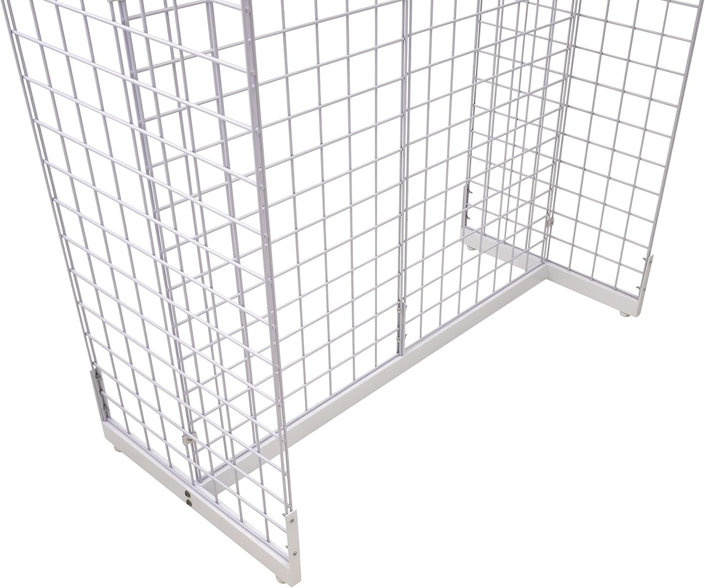 Gridwall Joining Clip Connectors for Grid Panels, Powder-Coated or Chrome Plated Steel (Quantity 10) (10, Chrome)