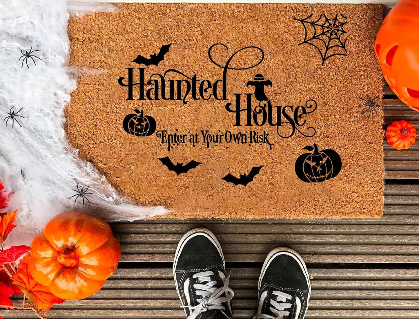 Halloween Stencils for Painting on Wood Reusable Halloween Doormat Stencils Hocus Pocus Boo Family Draw Templates for Wood Signs Walls Windows Fabrics T-Shirt DIY Crafts Decor