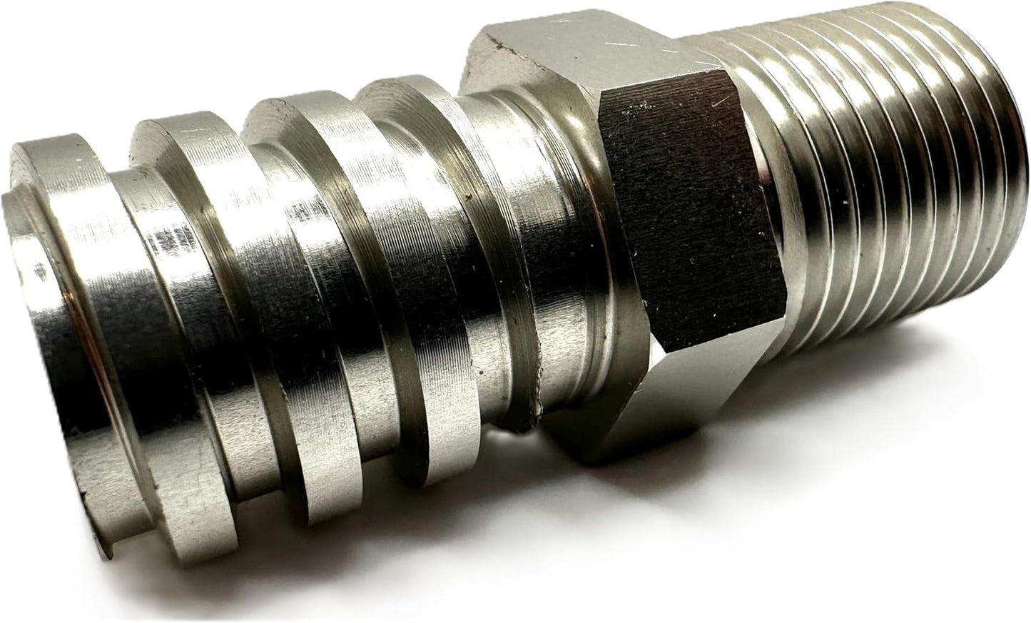 Aluminum Male Coarse Thread Adapter - Converts Drywall Corner Roller Handle to Acme 3/4" Threads to fit Paint Rollers, Stipple Brushes, Brooms, Mops & More - Lightweight & Durable