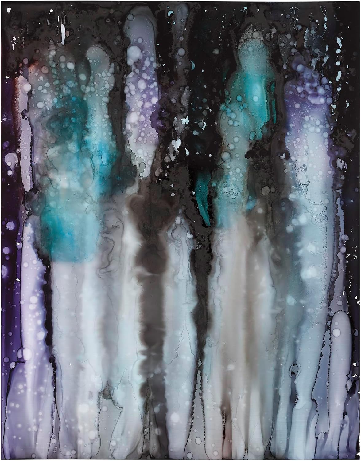 Artfinity Alcohol Ink Throwing Shade Set of 10 Colors (25 ml) with Free Acrylic Stand - for Painting or Alcohol Marker Refill Ink, Acid-Free, Fast-Drying, Permanent, Transparent, Swatch Template