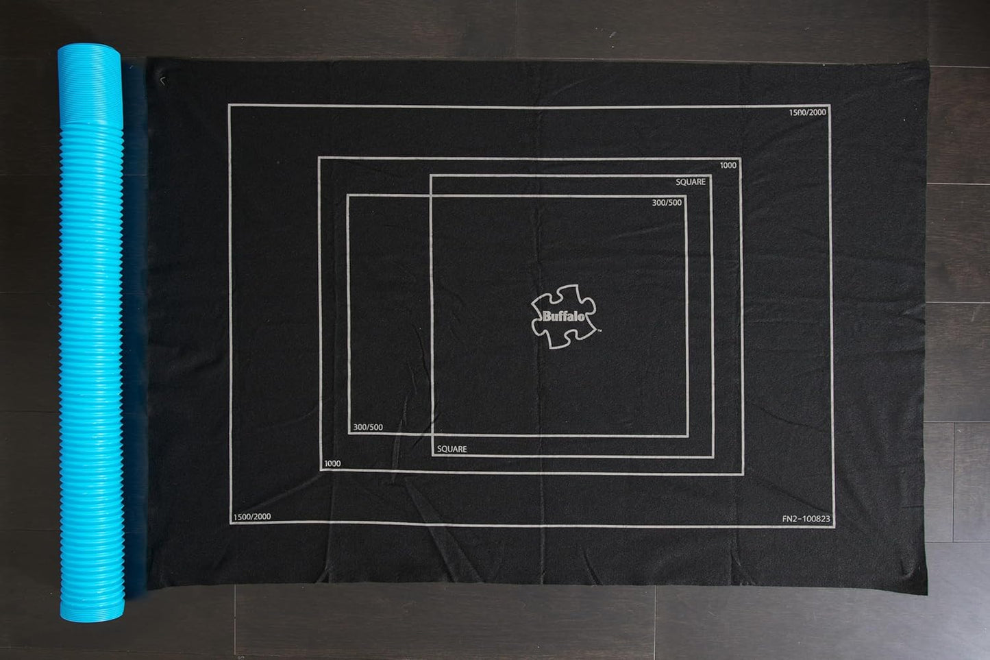 Buffalo Games - Roll-up Puzzle Mat - Jumbo Size for up to 2000 Piece Puzzles - Easy Storage and Clean Up - Expanding Tube for Roling - Save Your Jigsaw Puzzle