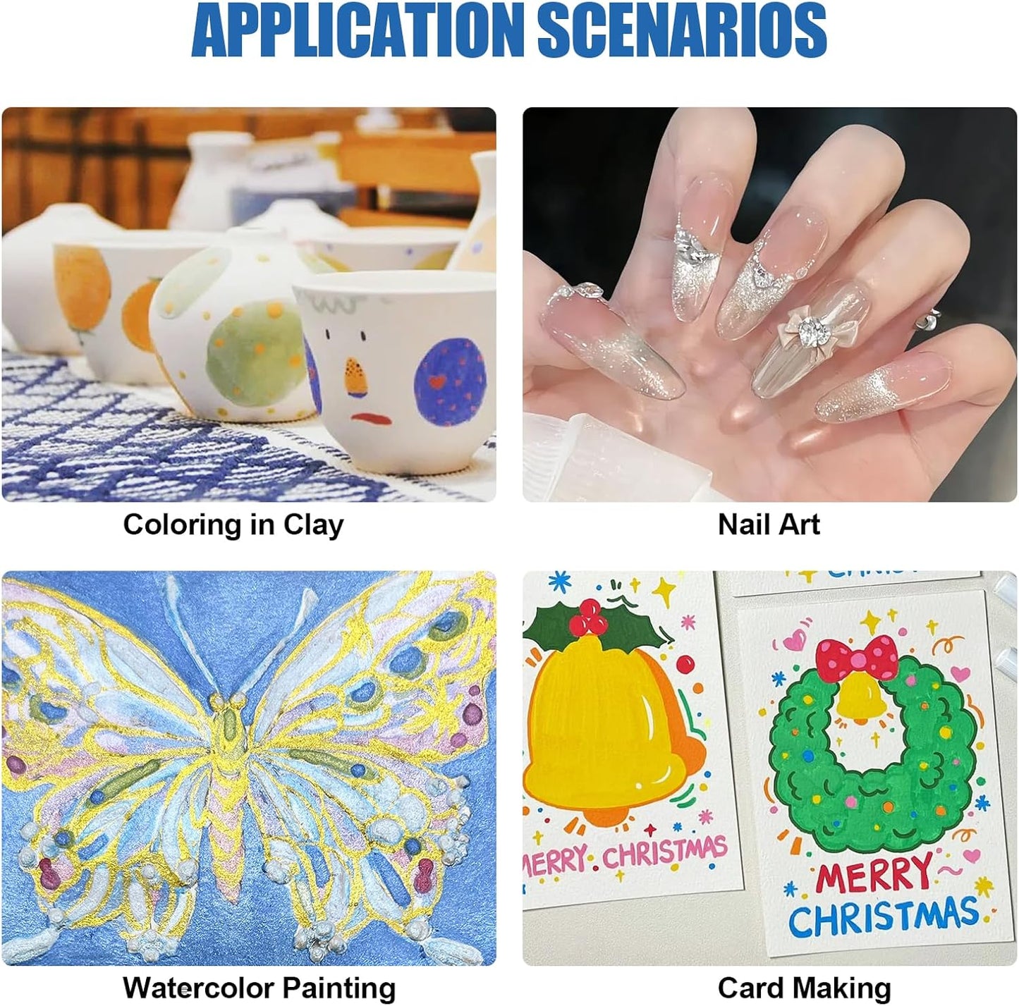 Mini Forestry Shifting Watercolor Painting Set - 40 Color Shifting Watercolor Paints, Shimmer Metallic & Glitter Watercolor Paints, Matisse & DunHuang Style