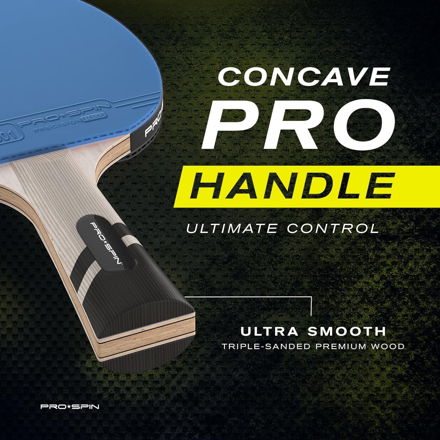 PRO SPIN Ping Pong Paddles - Professional Level Table Tennis Rackets with Carbon Fiber for Superior Control | 7-Ply Blade, Premium Rubber, 2.0mm Sponge | Includes Protector Case