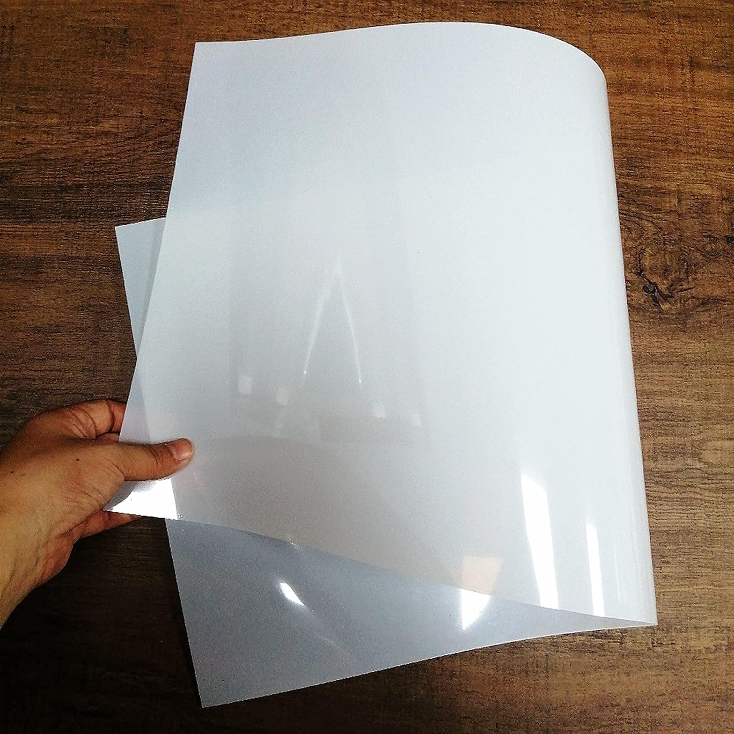 BANLTRE 12 x 24 Flat Packaging Mylar Sheet Milky Translucent PET Blank Stencil Making Sheet for Cutting, Cut Tool Template Material -Thick .01"/10 mil, 8 Sheets (Flat Packaging)