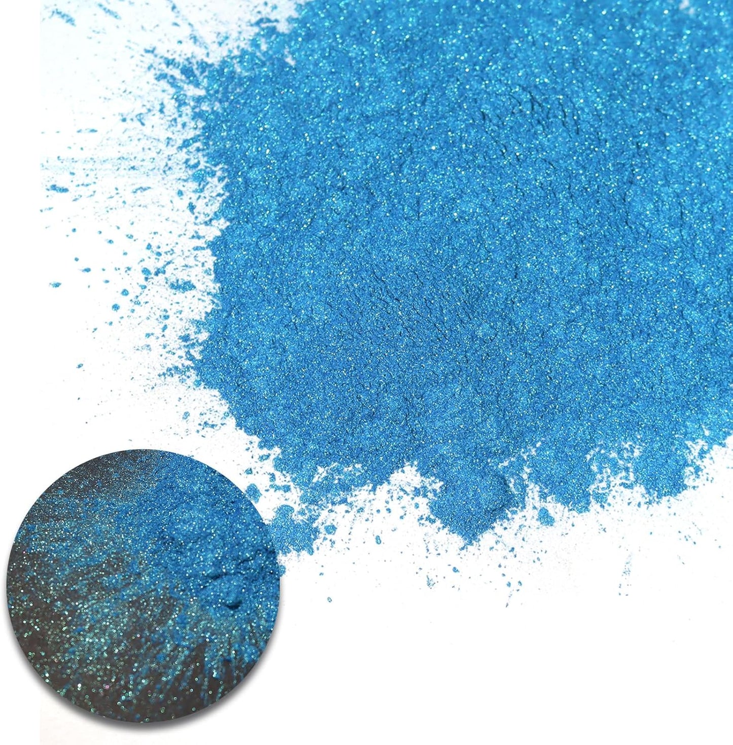 Ceya Highly Chameleon Mica Powder, 1.8oz/ 50g Abysmal Sea Chrome Powder, Cosmetic Grade Pearlescent Effect Color Shift Pigment for Epoxy Resin, Makeup, Nail Polish, Soap Dye, Candle Making, Slime